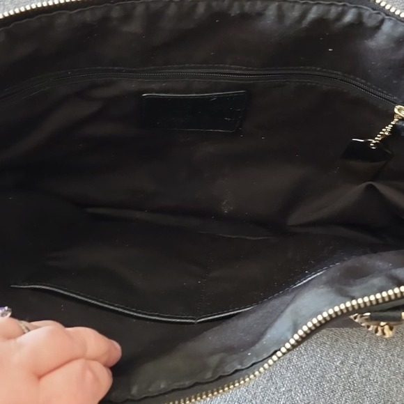 Coach Ava Chain Tote Signature Canvas in Brown/Black Authentic - Picture 5 of 7